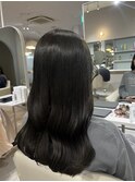 オリーブグレージュ　ブリーチなしダブルカラー