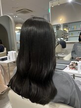 ワークスヘアー(WORKS HAIR) オリーブグレージュ　ブリーチなしダブルカラー