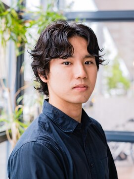 ヘアークラフト(Hair Craft) カジュアルフェザーパーマ×ブルーブラック