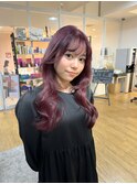 艶感たっぷり◎ラベンダーピンクで魅せるロングレイヤー