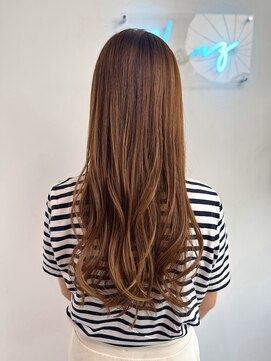 グランツ(GLANZ) スモーキーベージュ×ゆる巻き