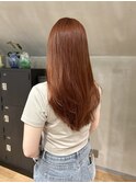 〈秋おすすめ☆ブリーチなしでできるブラッドオレンジ〉