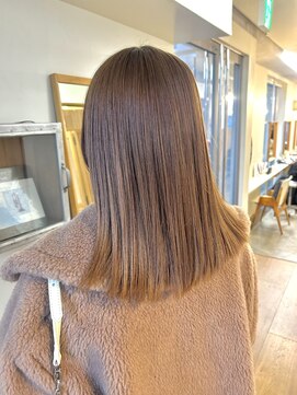 ノンジアミン艶髪カラー透明感ナチュラルベージュ