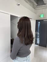 ヌーヴェル(nouvelle)&nbsp;レイヤーカット×明るめベージュ