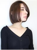 【morio】大人女性長めのショートヘア♪