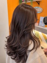 アース 長崎大村店(HAIR&MAKE EARTH)&nbsp;韓国風レイヤーロング