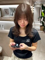 エレノア 静岡店(Eleanor) 【サメシマ】大人気☆外ハネレイヤー×ショコラベージュ
