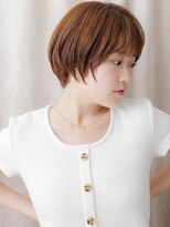 カバーヘア ブリス 北浦和(COVER HAIR bliss)&nbsp;ミルクティーベージュブリーチなしひし形丸みショート20代30代X