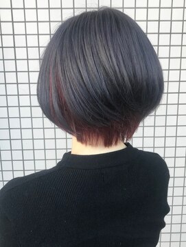 グラードヘアー(Grado hair) インナーカラー　シルバー×ラベンダーピンク