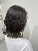 透明感ダークグレージュ