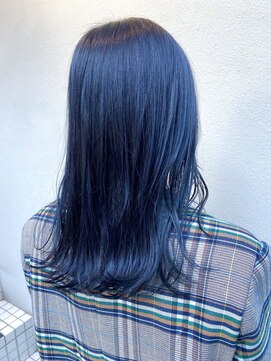 フロート 小阪店(float) ブルーカラー_マロンベージュ Aラインボブ かきあげ