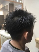 ヘアサロンアンドヘアメイクディー(hair salon hair make D)&nbsp;仙台D　サイドフェード×アップバング×アレンジマッシュ