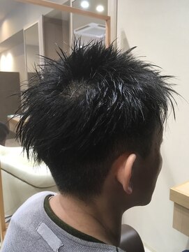 ヘアサロンアンドヘアメイクディー(hair salon hair make D) 仙台D サイドフェード×アップバング×アレンジマッシュ