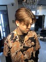 アイズ 海老名(AIZU)&nbsp;センターパートカルマパーマニュアンスパーマ波巻きパーマ