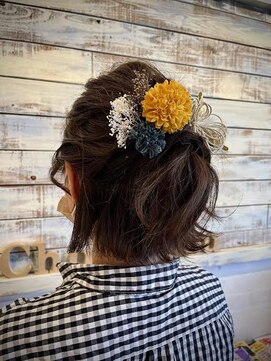 シュシュ(chou chou) ハーフアップボブ