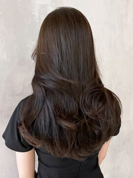 アルバム 渋谷パルコ(ALBUM) クリアブラウンレイヤーカット_グレージュカラーボブ_ba415362