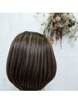 プランタン(Printemps)&nbsp;透け感バングボブハイライト大人ブラウン