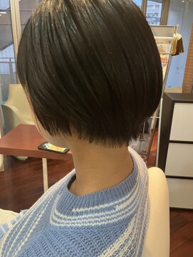 ヘアースペースブルーム プリュス 石橋店(HAIR SPACE BLOOM plus) 【石橋/ショート】髪質改善 白髪ぼかしハイライト、ヘアカラー