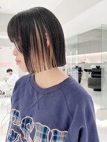 レイズ 立川(RAYS)&nbsp;【RAYS金本】ぱつっとボブ・インナーカラー・１ブリーチベージュ