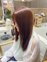 ブルー(BLUE.)&nbsp;ブリーチなしオレンジカラー