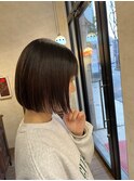 【FAVORチーフ】切りっぱなしボブ　パーソナルカラー診断
