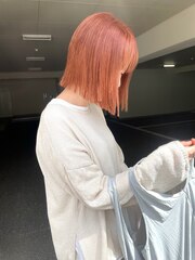 オレンジベージュ/ピンクオレンジ
