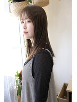 ムク(Muku)&nbsp;ブリーチなしベージュカラーのサラッとロング