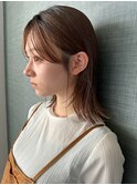 くびれミディアム/ミディアムレイヤー/くびれヘア/縮毛矯正
