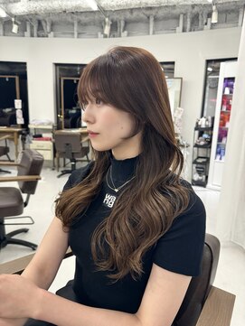 ハピネス 梅田茶屋町店(HAPPINESS) ロングレイヤー/韓国ヘア/髪質改善/顔まわり/ブリーチなし