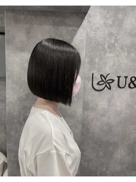 カルマ(CALMA) 【お客様スタイル】乾かすだけでまとまるぱつっとボブ