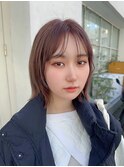 ことりベージュミルクティベージュシースルーカラー大人可愛い