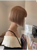 mini bob×pink beige