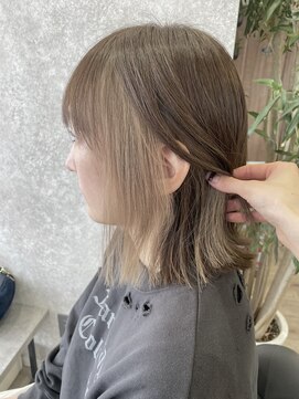 ジャップ(Jap) ミルクティーベージュのインナーカラー