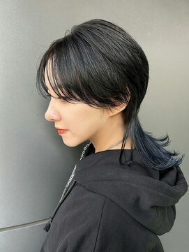 トルネード(TORNADO) ウルフカット 中性ウルフ 襟足カラー テールカラー  s22