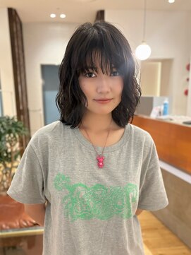 ルアウハク 梅田(LUAU Haku) ・ナチュラルウェーブレイヤーボブ・【担当 タクノ】