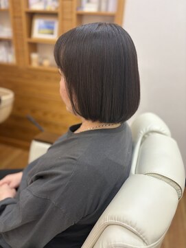 ふかみ理容院 ナチュラルブラウン×ボブ