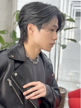 ロンドオム 池袋(Lond Homme) メンズ/men's/メンズカット/センターパート/曲がる縮毛矯正