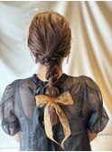 編みおろしヘアアレンジ/お呼ばれヘア