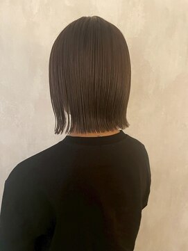 髪質改善/顔周りレイヤーカット/グレージュ[千葉/千葉駅]