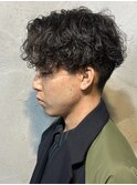 MEN’S HAIR/シャドウパーマ/刈り上げセンターパート/群馬高崎