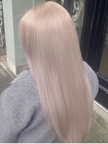 ネハス 名古屋栄店(nehus.)&nbsp;ミルクティー/ブリーチカラー/ウルフカット/レイヤーカット