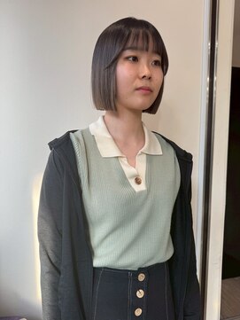 ブリックバイブレイス 千葉 千葉中央(brick by brace) 千葉駅/着物ヘア/大人ガーリー/ダークアッシュ/似合わせカット