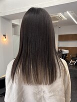 シベルバレー 横浜(sibell)&nbsp;黒髪ストレートロングレイヤーミディアム髪質改善ストレートヘア