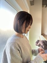 ソーイ(sowi)&nbsp;【sowi 鳥羽】ミニボブ×オリーブベージュ