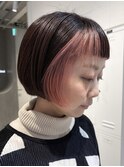 天神大名顔周りレイヤーカットミディアムボブタッセルボブ今泉