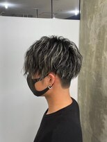 キング 京橋店(K!ng)&nbsp;レイヤーカットブリーチなしダブルカラーハッシュカット韓国
