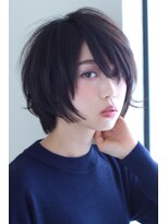リッシュ(Hair&Eyelash Riche) セミウルフ/大人ショート/ハンサムショート/丸みボブ/うざバング