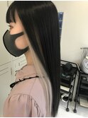 インナーカラー×ホワイトシルバー