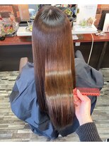 ヘアー リードレス(hair Re:dress)&nbsp;マロンベージュナチュラルストレート_30代40代大人キレイツヤ感