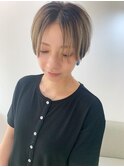 大人ハイトーンショート